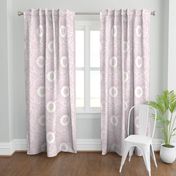 overlapping Camellia flowers - mauve/jumbo scale