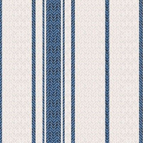 Grain Sack Stripe 2 in French Blue