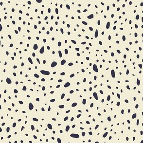 Pebble Galaxy - Navy Spots on Cream - © Autumn Musick 2019