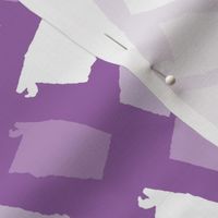 Alabama State Shape Purple and White
