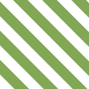 diagonal stripes green on white