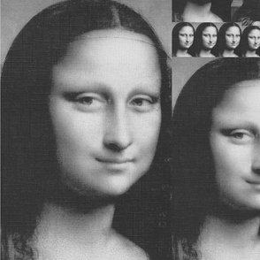 Mona Lisa Smiles in monochrome