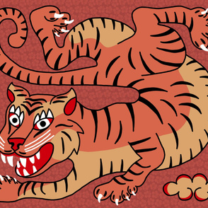 Tibetan Tiger Faux Applique