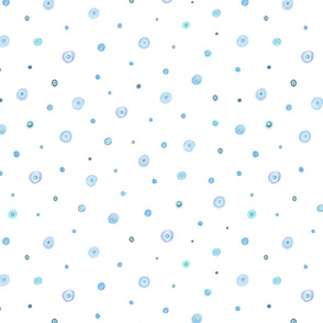 Blue Bubblegum Tiny Dots