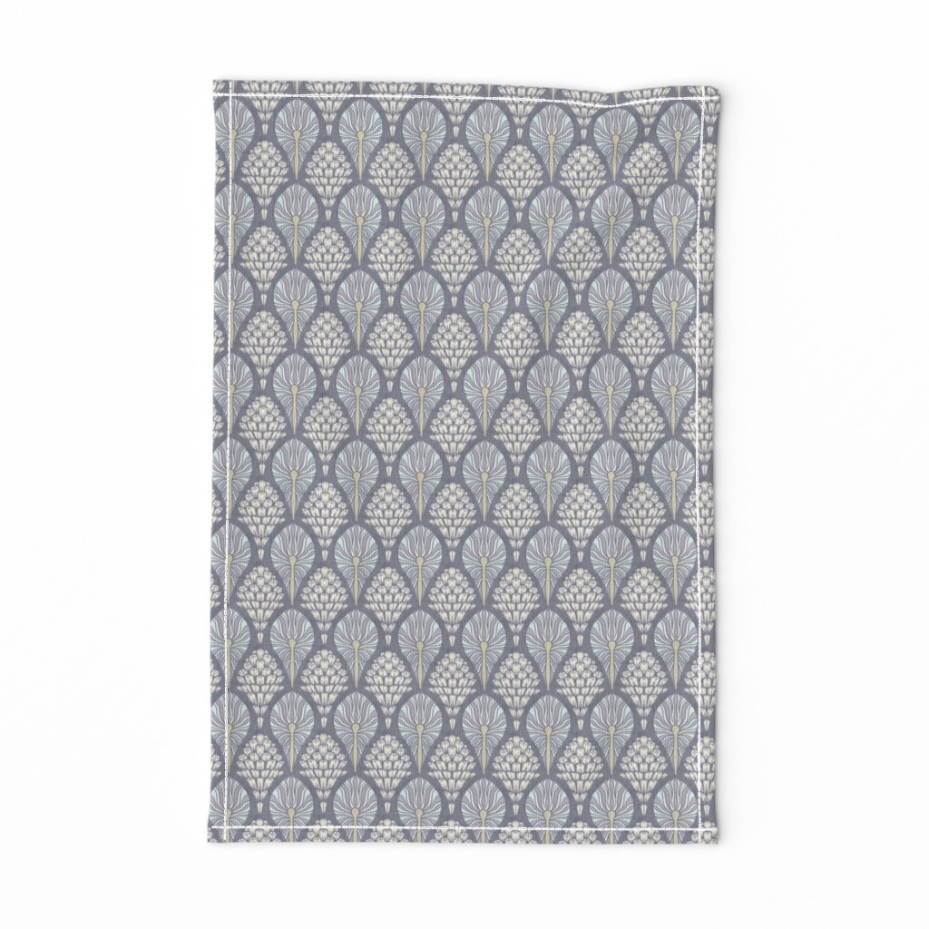 Pine Nouveau, grey, small scale