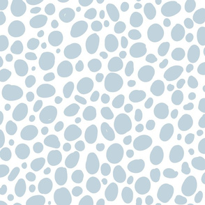 Light Blue & White Spots