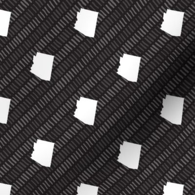 Arizona State Shape Pattern Black and White Stripes 