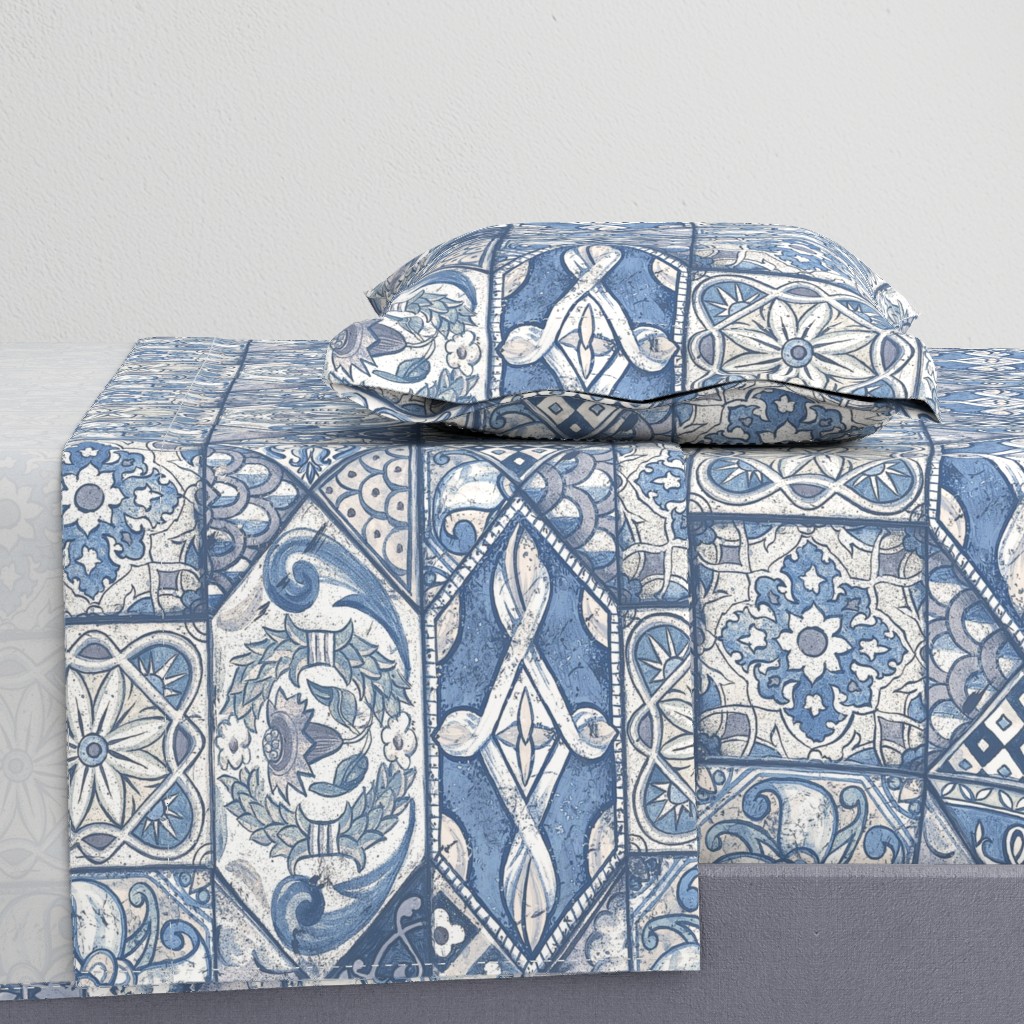 Shabby Cheater Quilt (blue)50