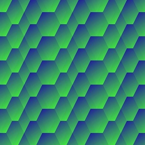 green to blue gradient waves