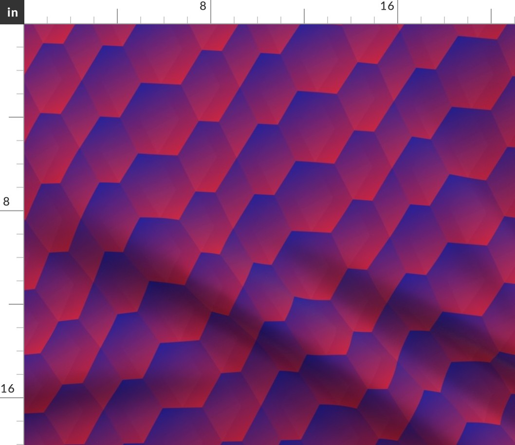 pink to blue gradient waves