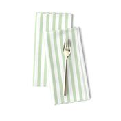 Light Green & White Pinstripe