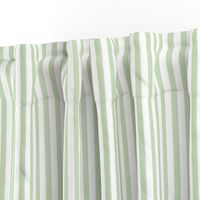 Light Green & White Pinstripe