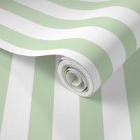 Light Green & White Pinstripe