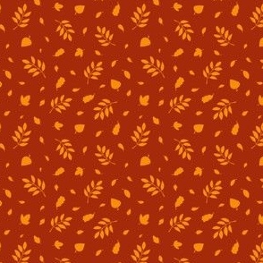 Tiny Autumn Leaves / Orange