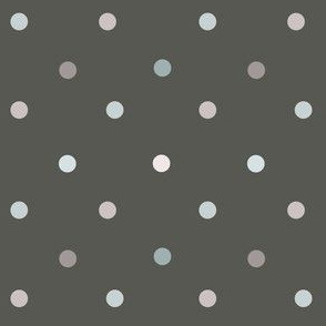 1162 Light Shaded Dots on dark - anthrazite