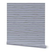 Scandi Stripes Neutral, taupe on sky by Su_G_©SuSchaefer