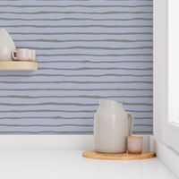 Scandi Stripes Neutral, taupe on sky by Su_G_©SuSchaefer