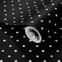 1169 Muted Pink _ Blue Dots Mix - black