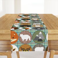 Woodland Animals Felt Applique Cheater Quilt