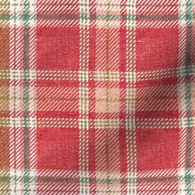 Red Distressed Plaid