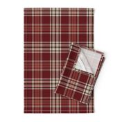 Holiday Plaid in burgundy