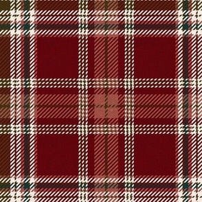 Holiday Plaid in burgundy