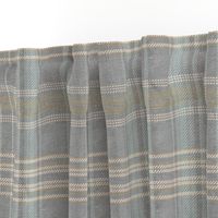 Plaid in Neutral gray with distressed linen texture