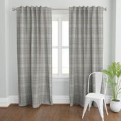 Plaid in Neutral gray with distressed linen texture