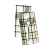 Fall Plaid in Cream and Green