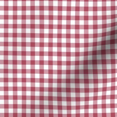 6" Cherry Red Gingham