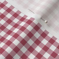 6" Cherry Red Gingham