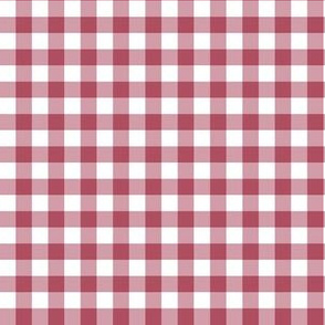 6" Cherry Red Gingham