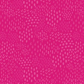 Magenta Pink Scandi Texture Fat Eighth // Bright + Playful Color with Geometric Floral and Botanical Motifs // Quilting Collection // Small Scale // ZirkusDesign