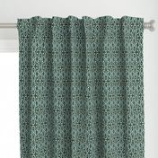 Broderie - Ikat Geometric Antique Green Regular Scale