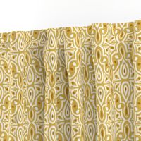 Broderie - Ikat Geometric Goldenrod Yellow Regular Scale