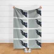 2020 Australian Black Cockatoos calendar tea towel by Mount Vic and Me