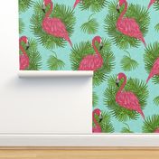 TROPICAL FLAMINGO _ LEAVE PATTERN 32