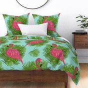 TROPICAL FLAMINGO _ LEAVE PATTERN 32