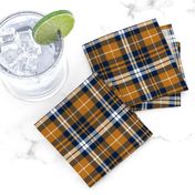 (small scale) fall plaid || cider and navy C19BS