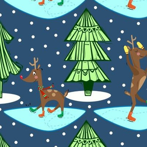 Skating Reindeer