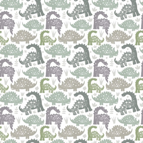 green dinosaurs on white