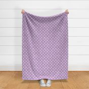 purple linen dots