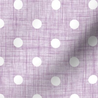 lavender linen dots