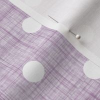 lavender linen dots