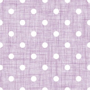 lavender linen dots