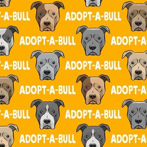 Adopt-a-bull - pit bulls - American Pit Bull Terrier dog - yellow - LAD19
