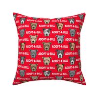 Adopt-a-bull - pit bulls - American Pit Bull Terrier dog - red - LAD19