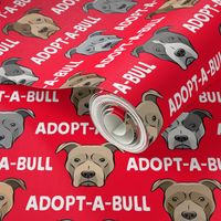 Adopt-a-bull - pit bulls - American Pit Bull Terrier dog - red - LAD19