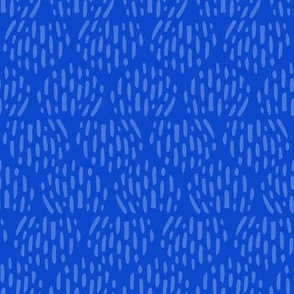 Royal Blue Scandi Half Moon Texture Fat Eighth // Bright + Playful Color with Geometric Nature Motifs // Modern Quilting Collection // Small Scale // ZirkusDesign