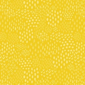 Gold + Sunshine Scandi Texture Fat Eighth // Bright + Playful Color with Geometric Floral and Botanical Motifs // Quilting Collection // Small Scale // ZirkusDesign